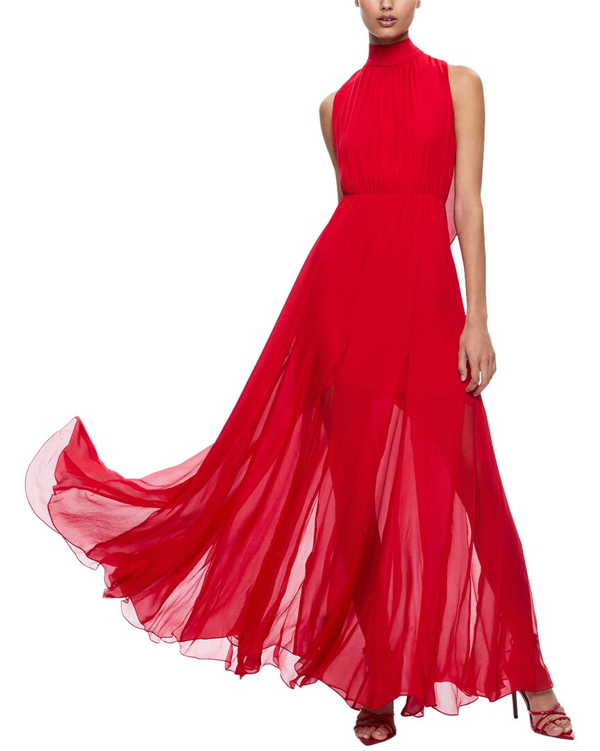 Alice And Olivia Alice + Olivia Dita Dress In Red