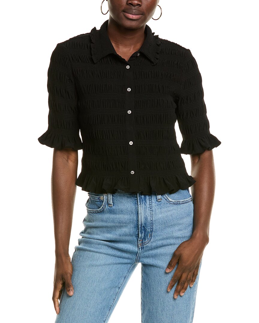CECE CECE BUTTON-UP TOP