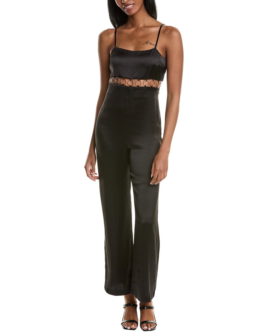 Ba&sh Ba & Sh Ring Detail Chao Jumpsuit In Black