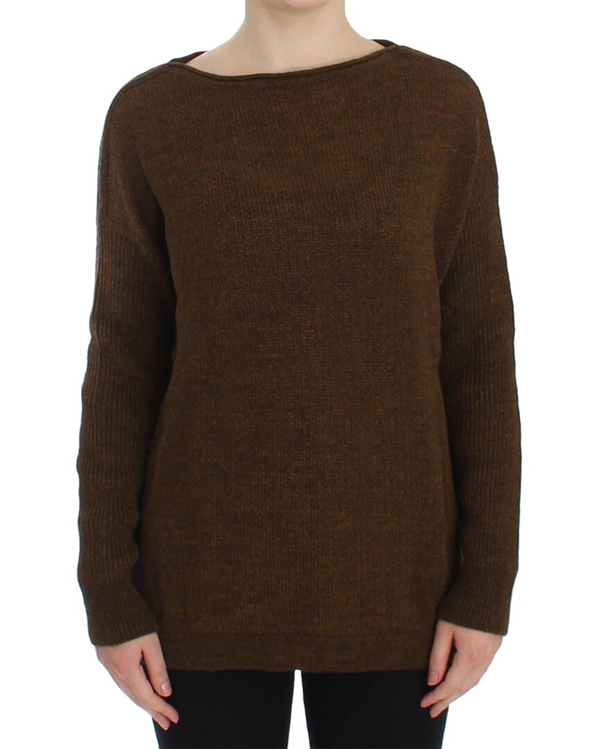 Shop Dolce & Gabbana Green Knitted Pullover Sweater Wom