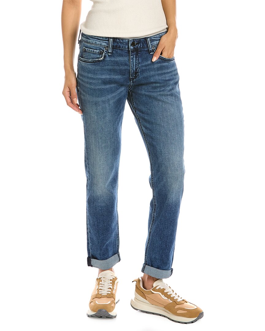 Rag & Bone Dre Siesta Low-rise Slim Boyfriend Jean In Blue
