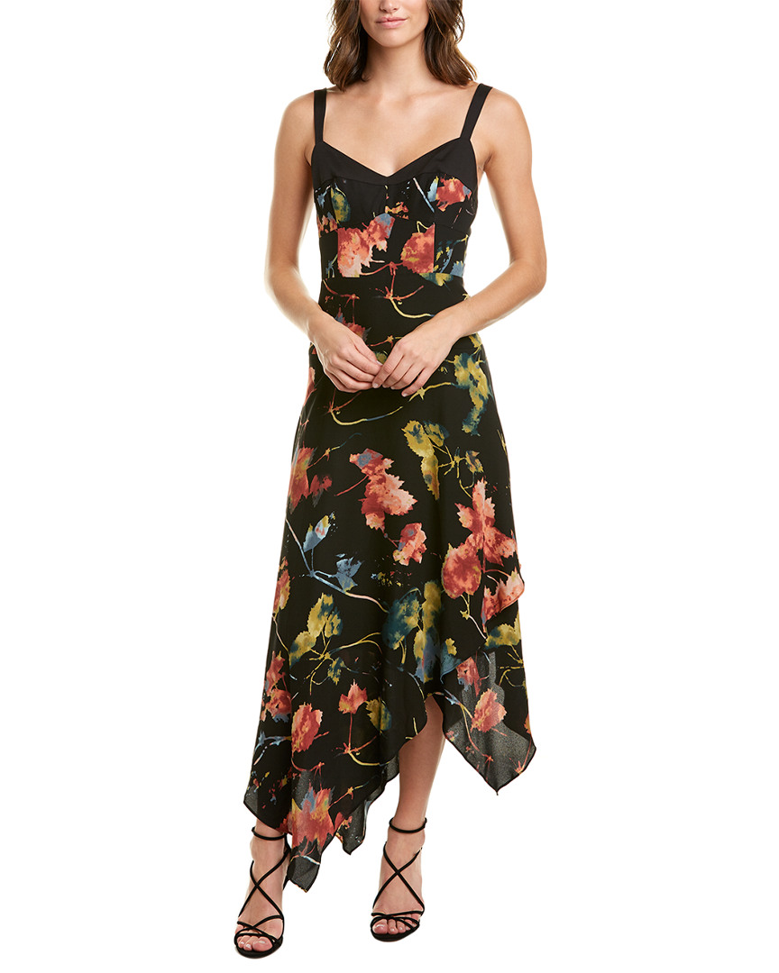 Image of BCBGMAXAZRIA Asymmetrical Maxi Dress