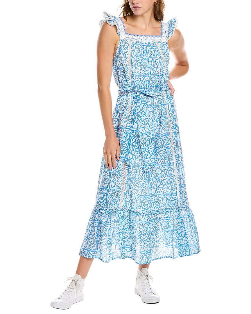 Roller Rabbit Zarela Midi Dress In Blue | ModeSens