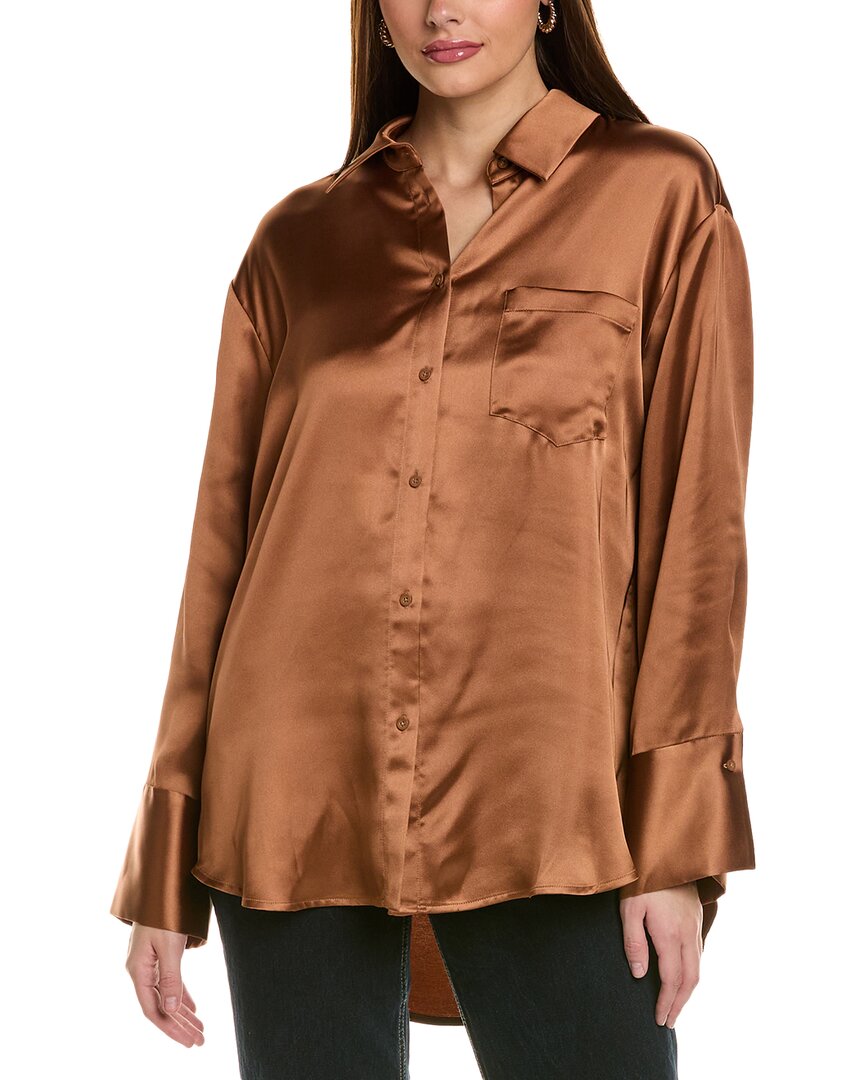 ALICE AND OLIVIA ALICE + OLIVIA FINELY OVERSIZED SHIRT