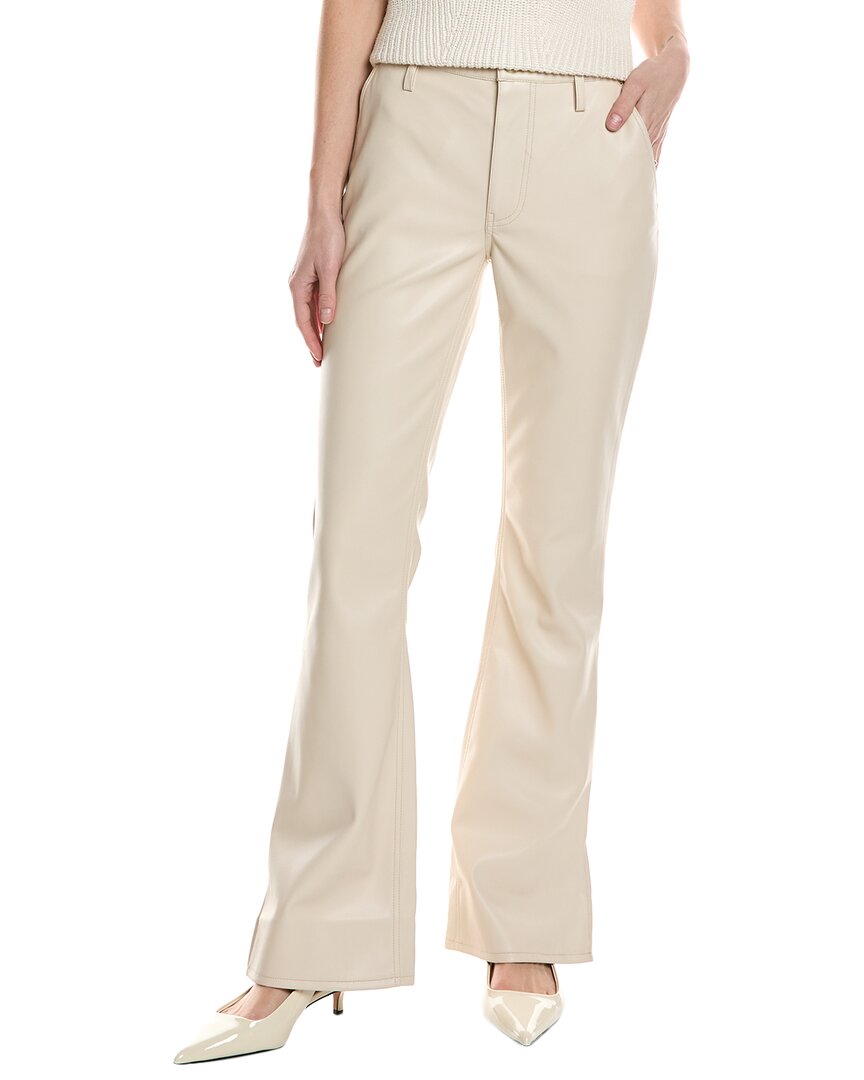Hudson Barbara High-rise Bootcut Slit Hem Jean In Ecru Colorblock In White