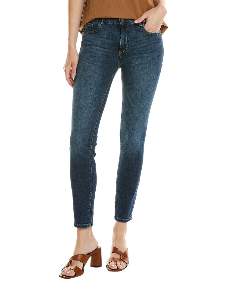 Dl1961 Dl Performance Mid-rise Instaculpt Ankle Florence Skinny Leg Jean In Blue