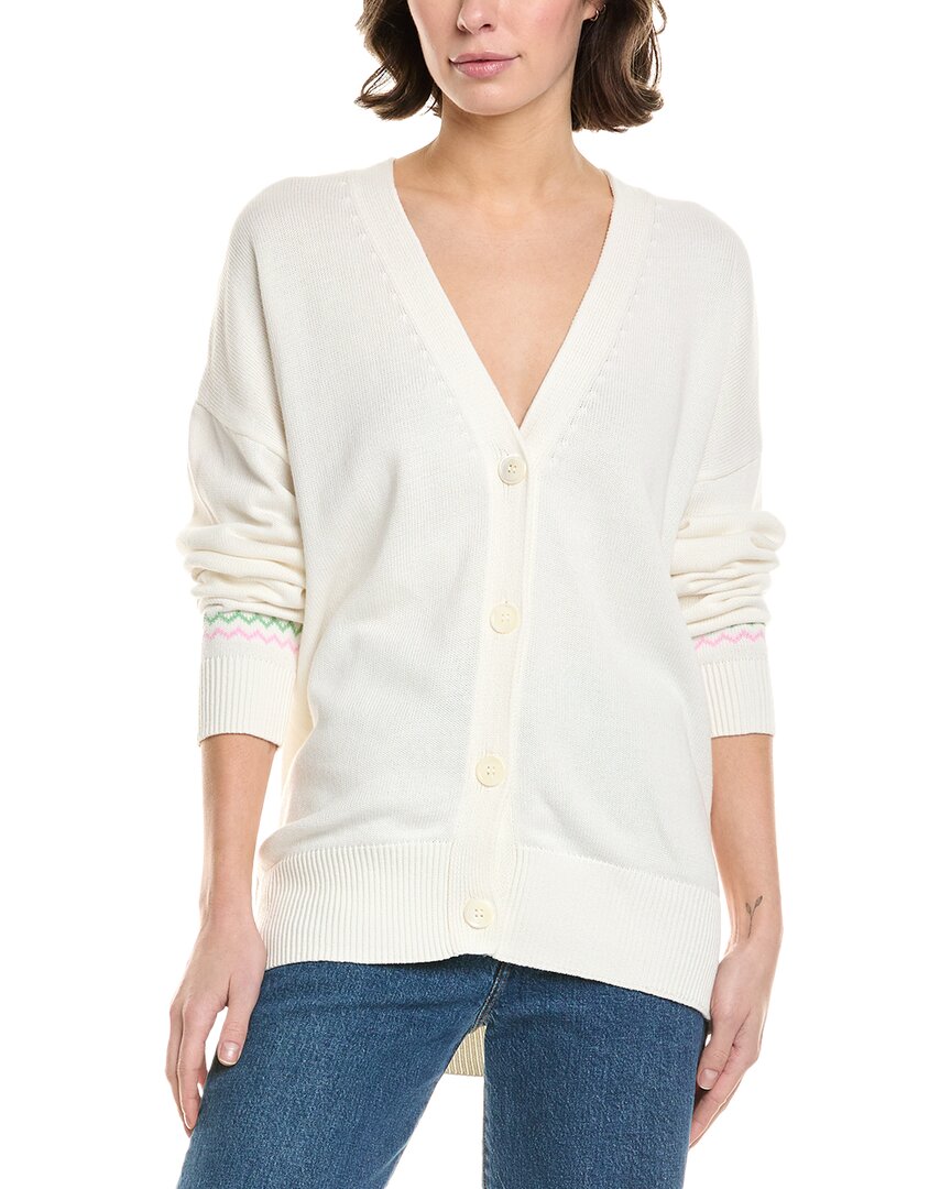 Shop 27 Miles Malibu Intarsia Palm Tree Cardigan In White