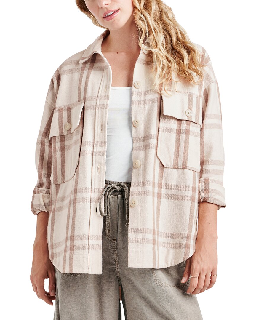 Splendid Tatum Brushed Plaid Flannel Shacket