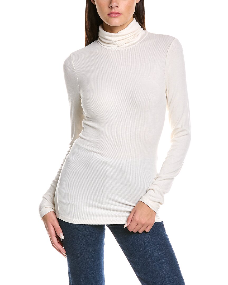 Michael Stars Turtleneck Sweater In White