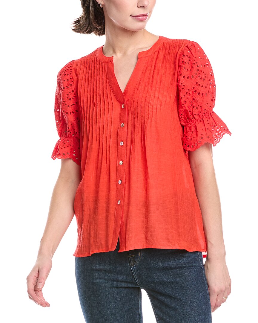 Shop Nanette Lepore Nanette Blouse In Red