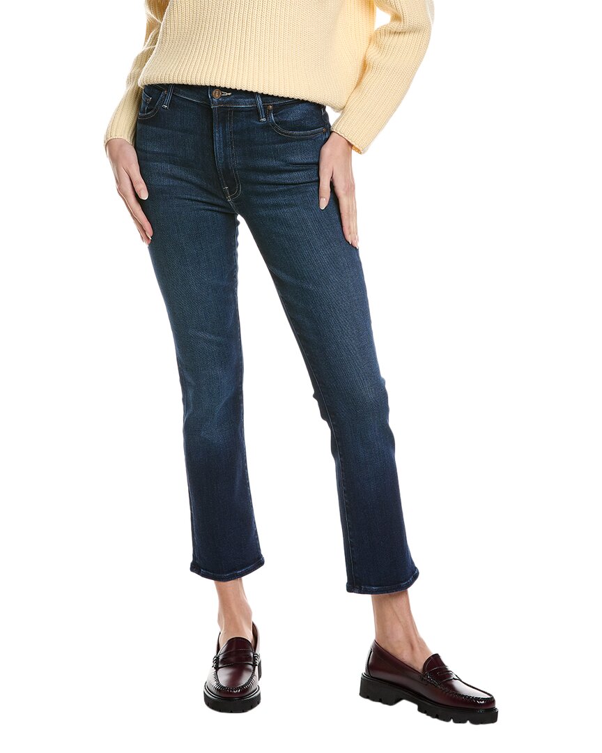 Mother The Insider Ankle Mid-rise Mind Games Bootcut Jean In Blue