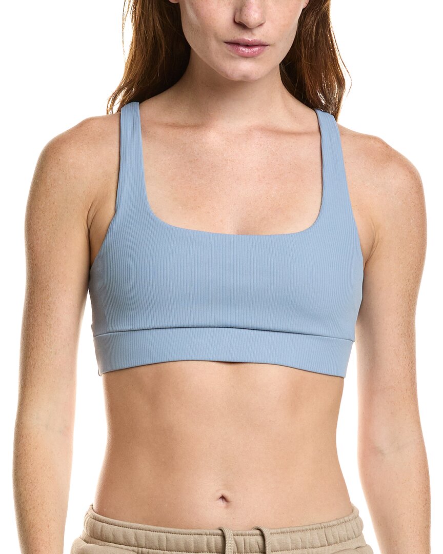 Ivl Collective Twisted Back Bra In Blue