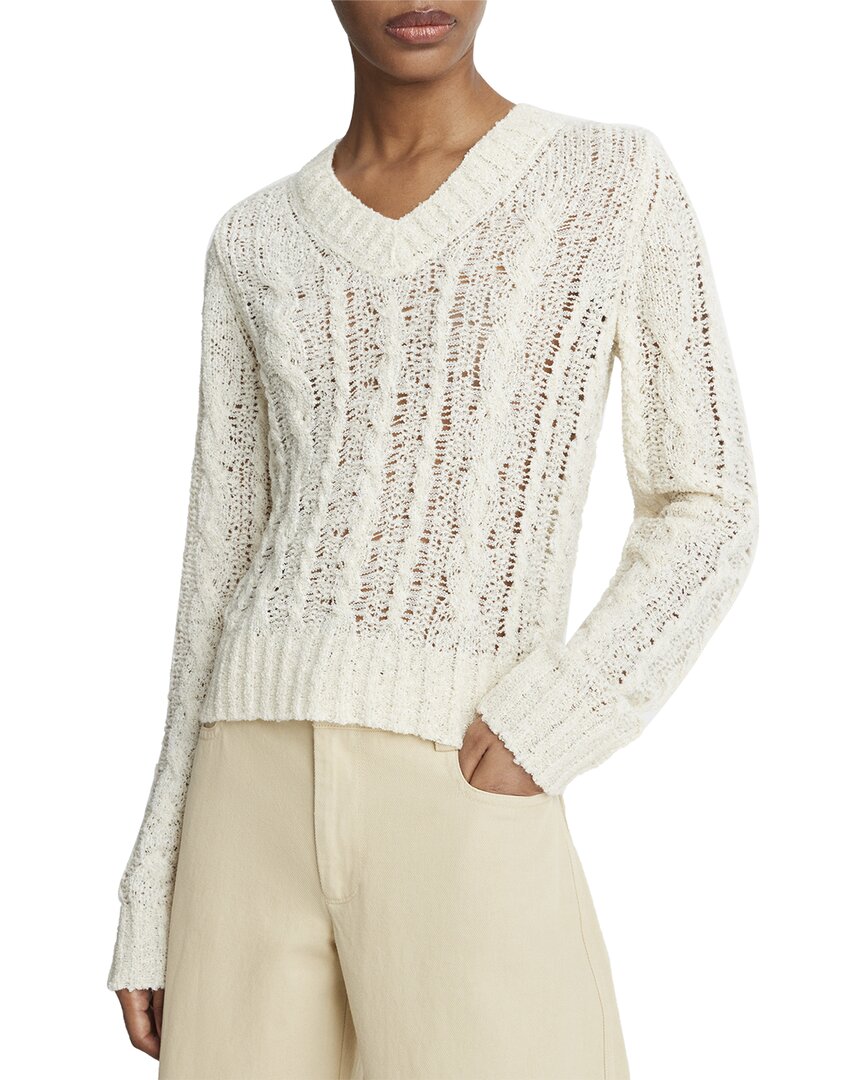 Vince Open Stitch Cable Sweater