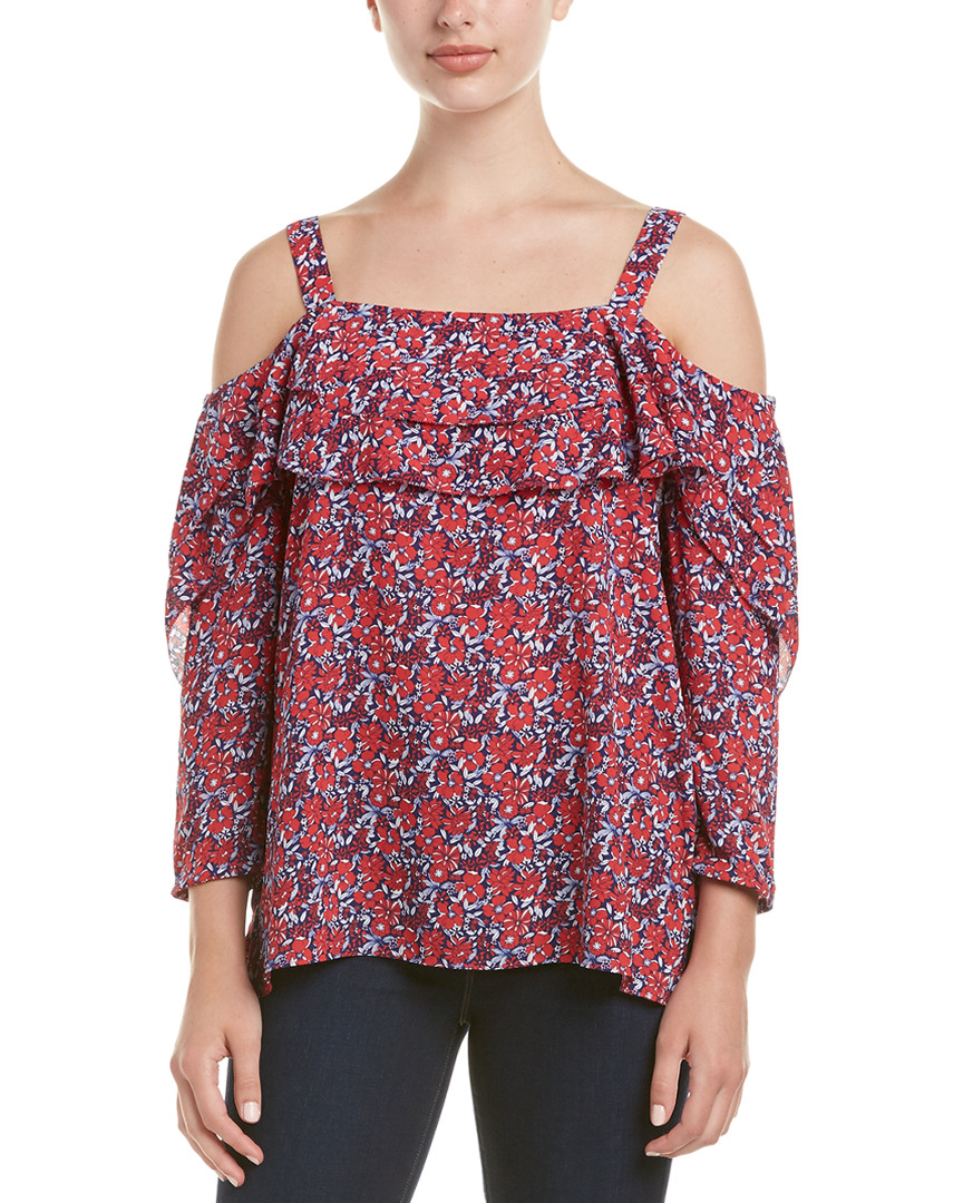 Image of NYDJ Cold-Shoulder Blouse