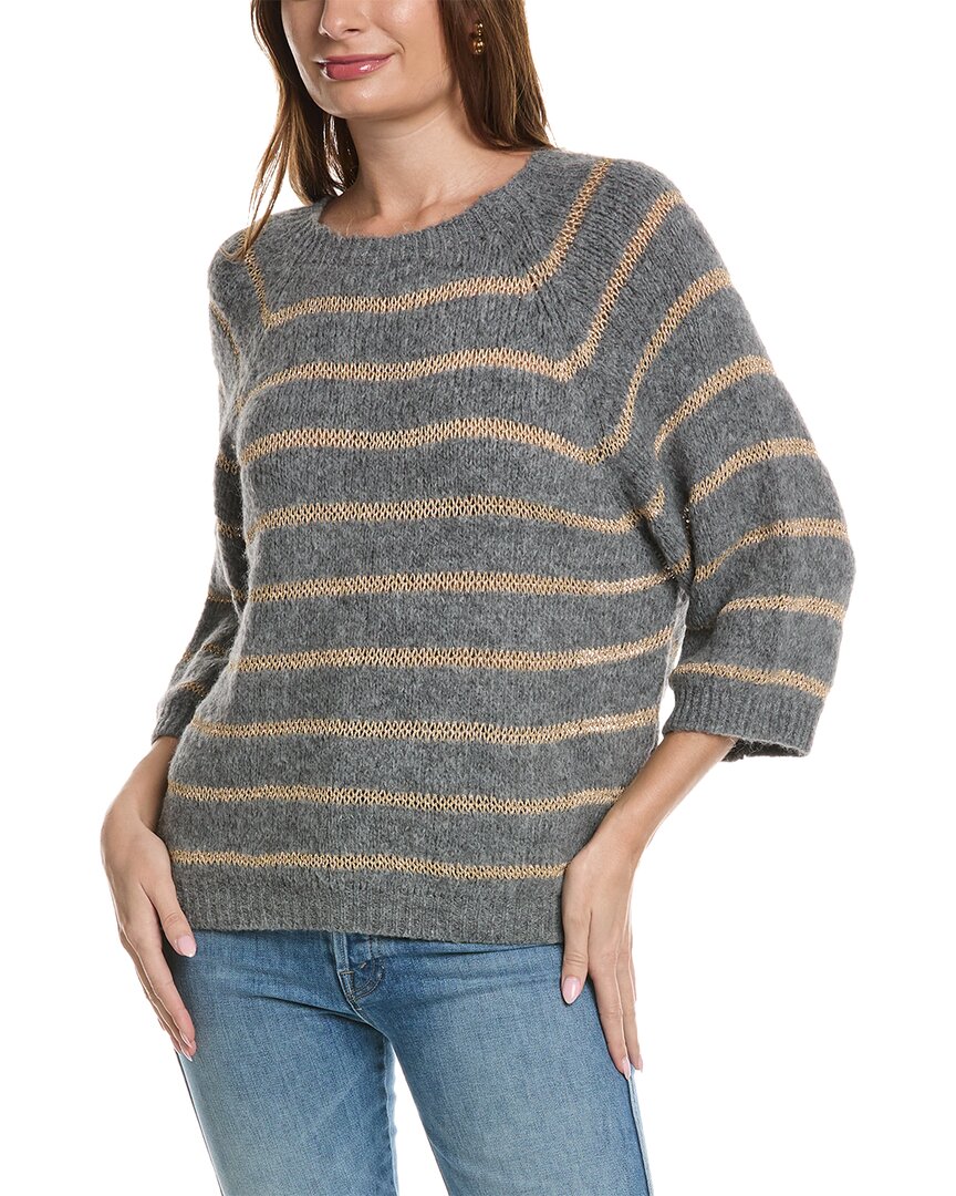 Shop Persaman New York Wool-blend Sweater In Grey
