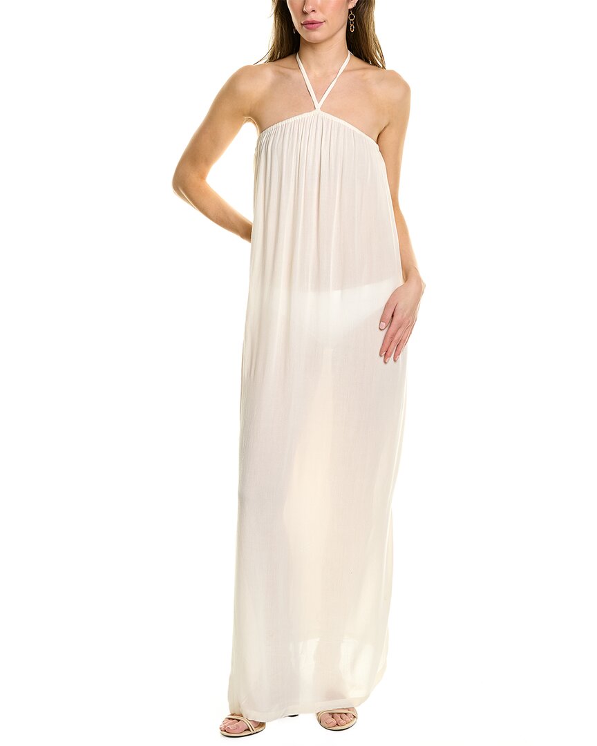 Weworewhat Halter Trapeze Maxi Dress In White | ModeSens