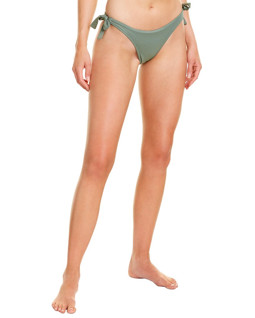 Shop Sportsillustrated Swim Sports Illustrated Swim Sash Tie Bikini Bottom In Green