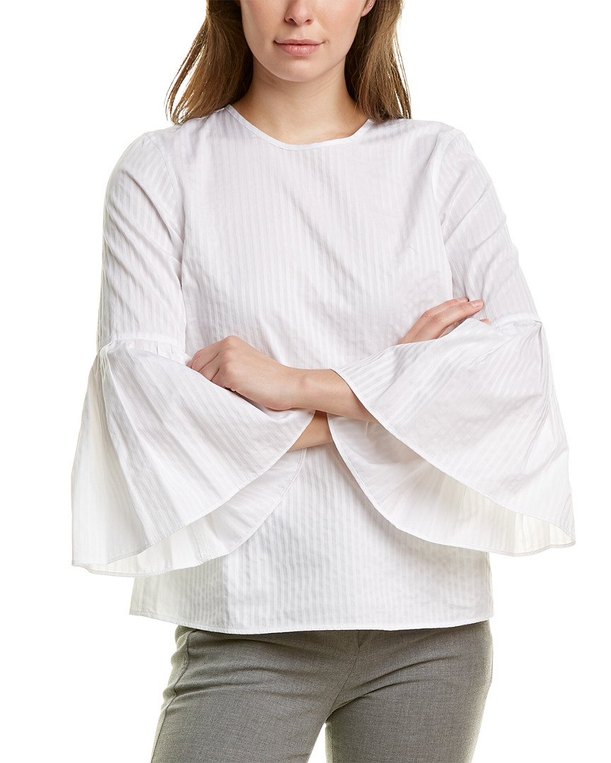 Image of Brooks Brothers Jacquard Stripe Blouse