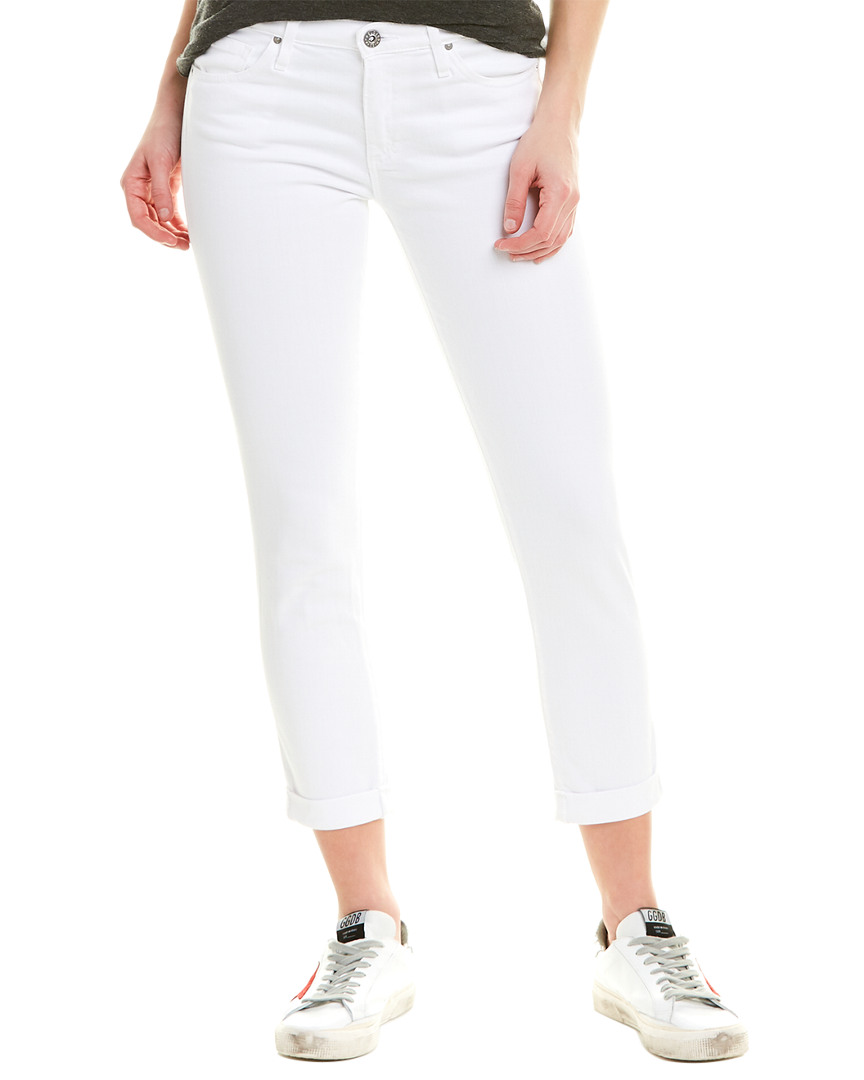 Image of AG Jeans Prima White Cigarette Roll-up