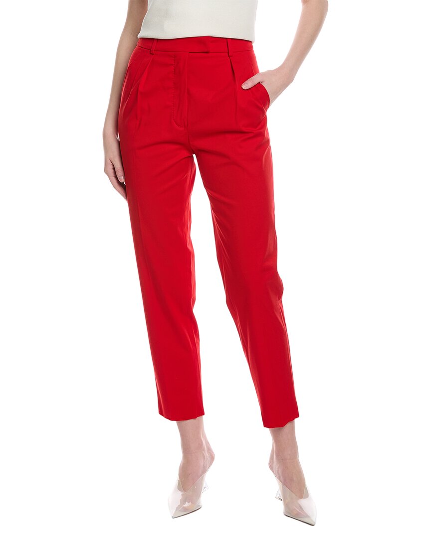 Max Mara Studio Calante Trouser In Red