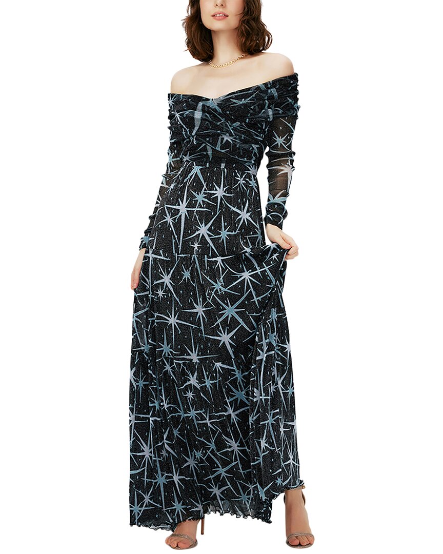 Diane Von Furstenberg Stassi Metallic Mesh Dress