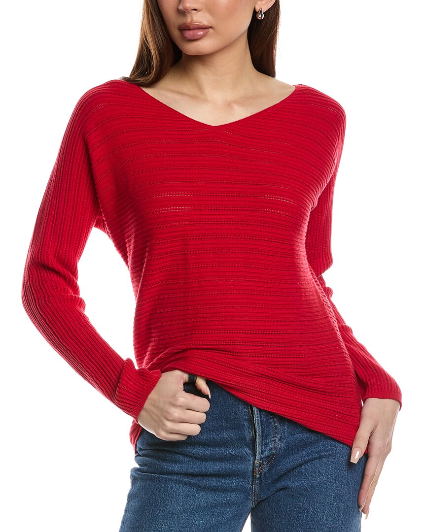 Tommy Bahama Jewel Bay Sequin V-neck Sweater In Red