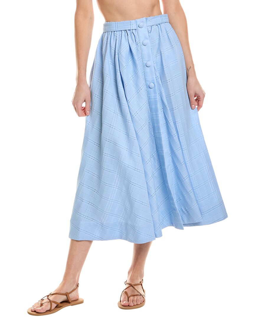 Lisa Marie Fernandez Lis Marie Fernandez Balloon Skirt In Blue