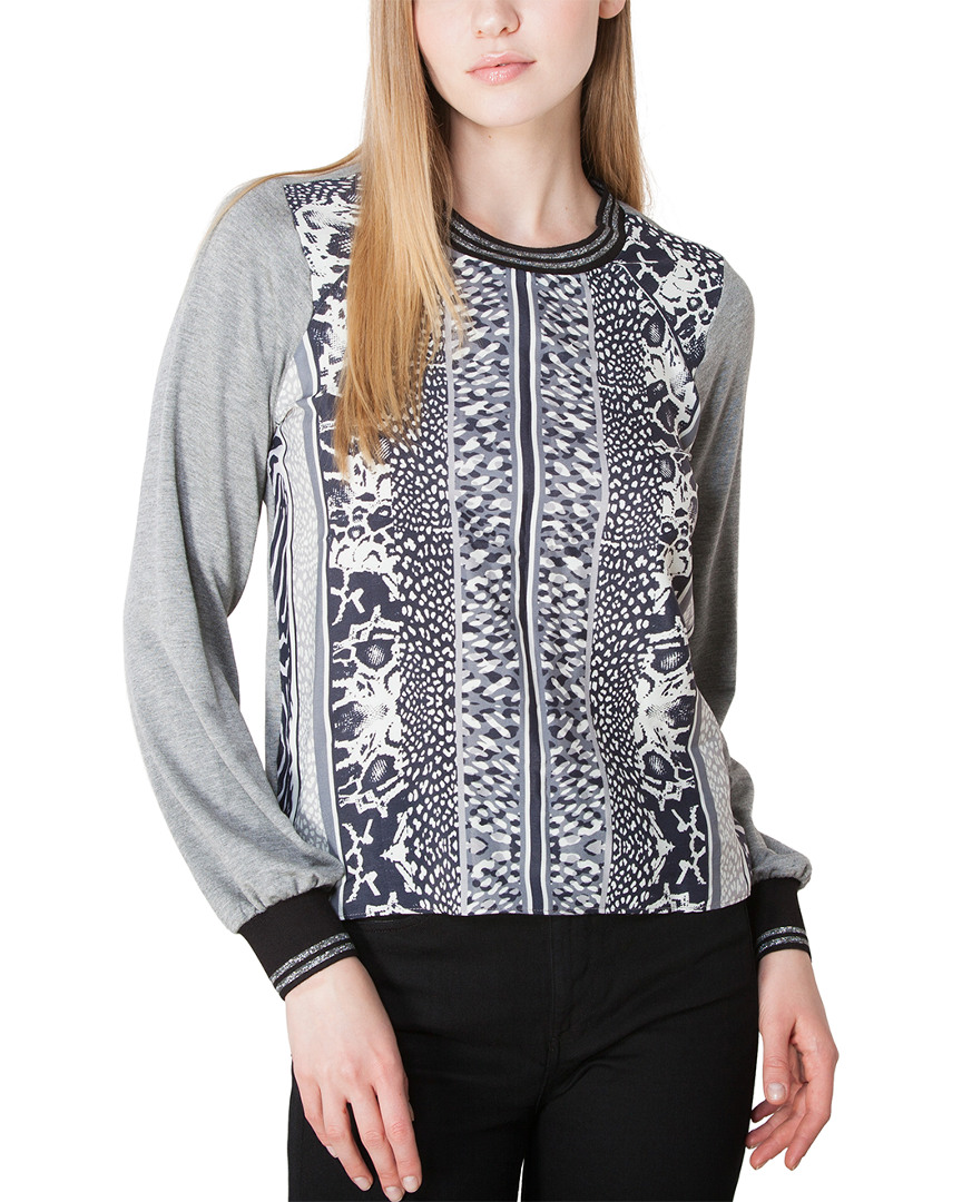 Image of Hale Bob Silk-Blend Crew Top