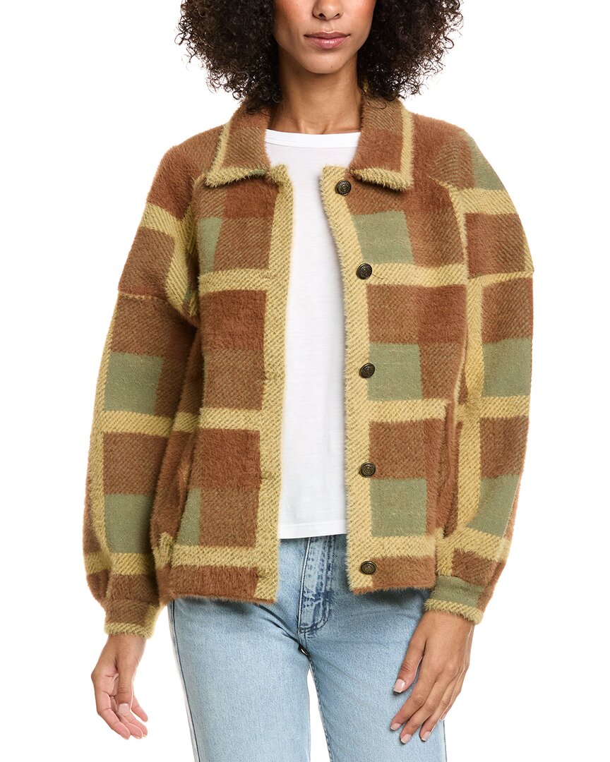 Nvlt Cropped Coatigan Peocoat In Multi