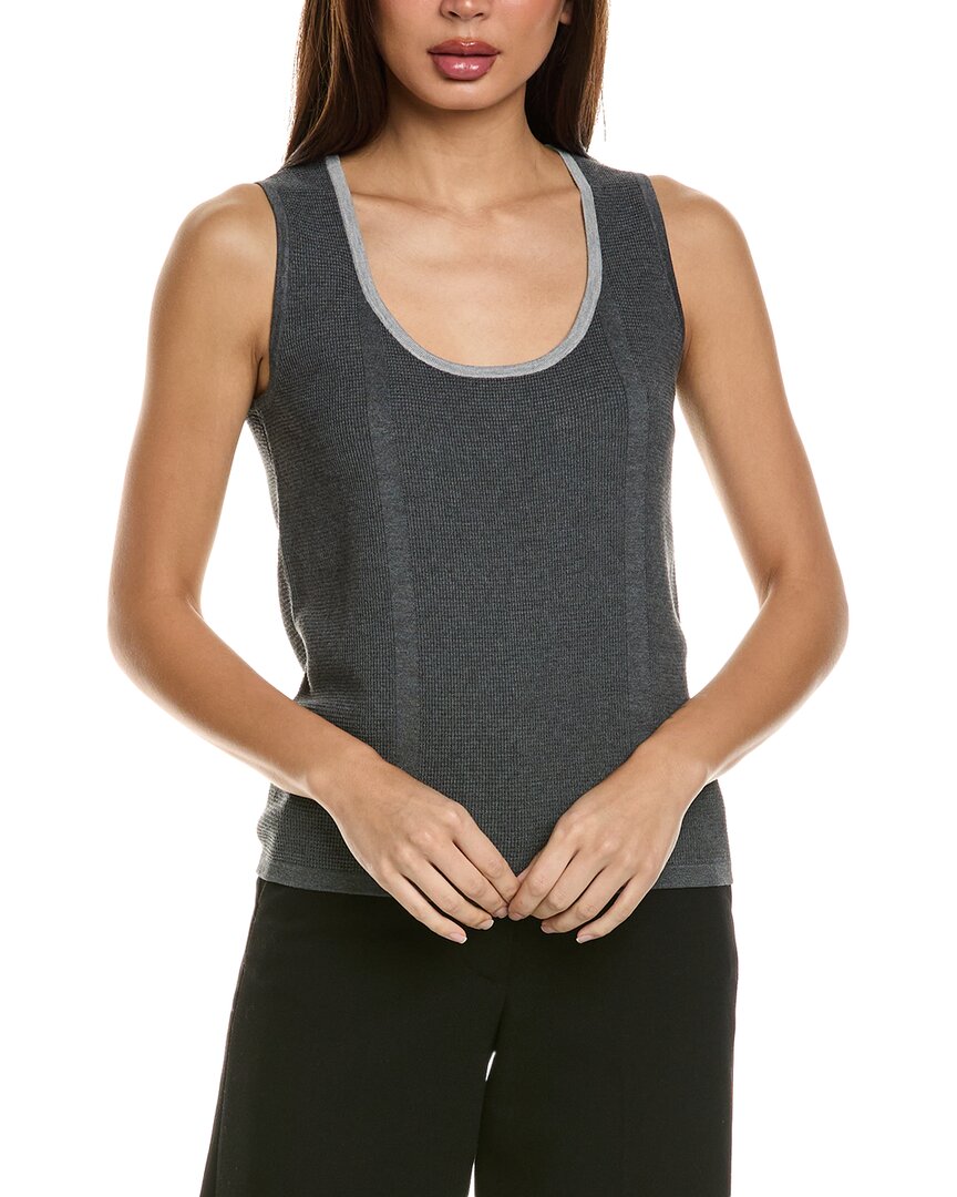 St John Knit Shell In Grey