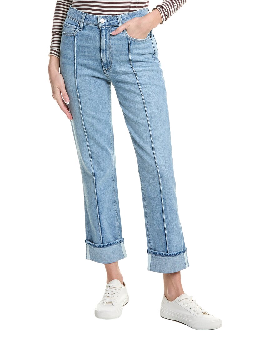Paige Noella Malo Wide Cuff Jean In Blue