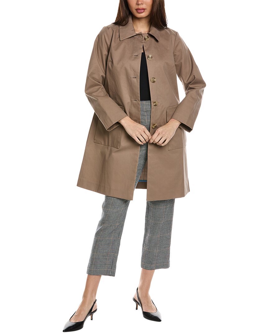 Shop Frances Valentine Colombo Rain Trench In Brown