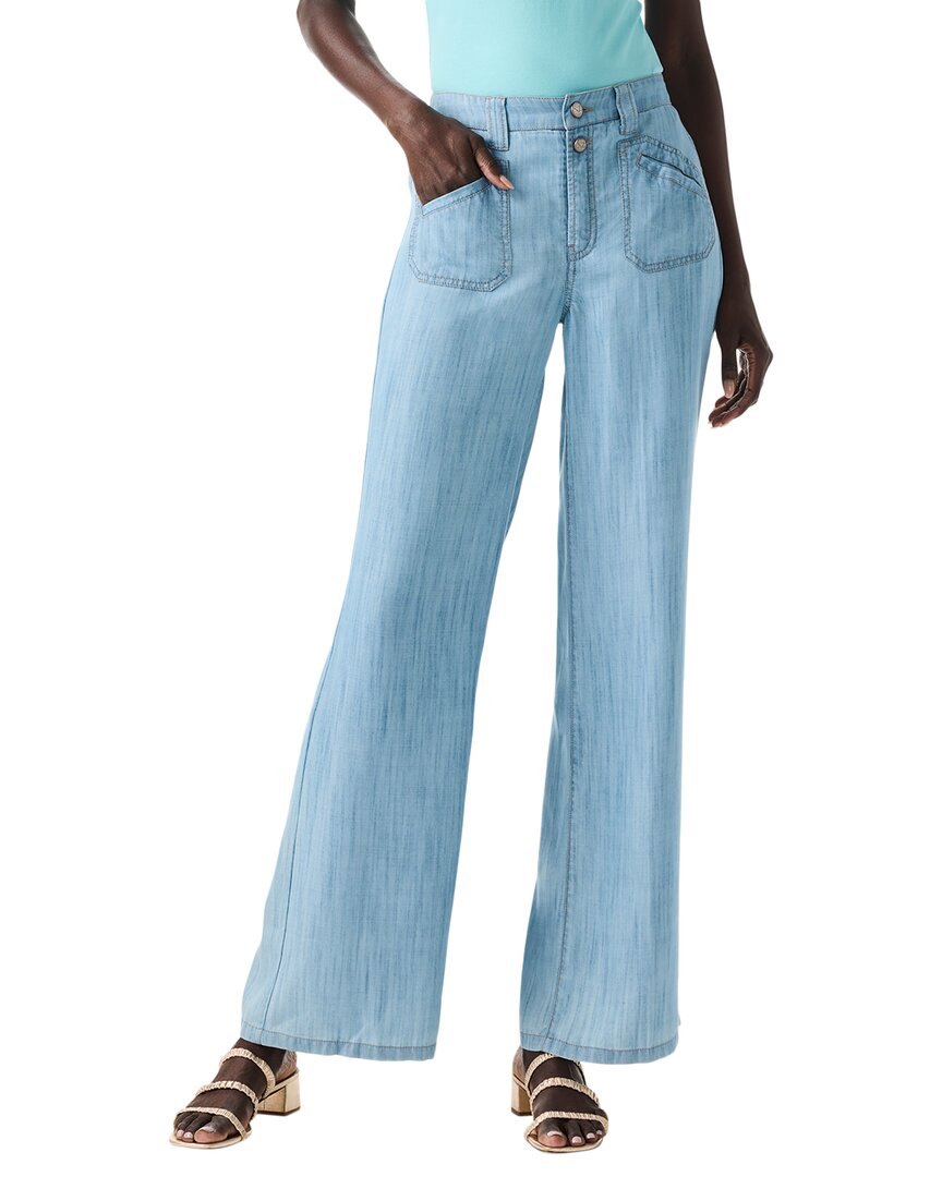 Nic + Zoe Drapey Wide Leg Jeans