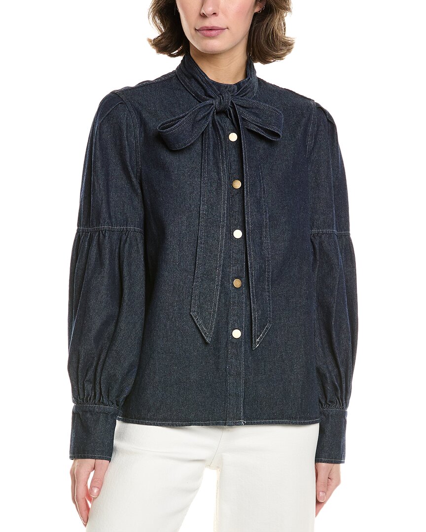 TO MY LOVERS TO MY LOVERS DENIM BLOUSE