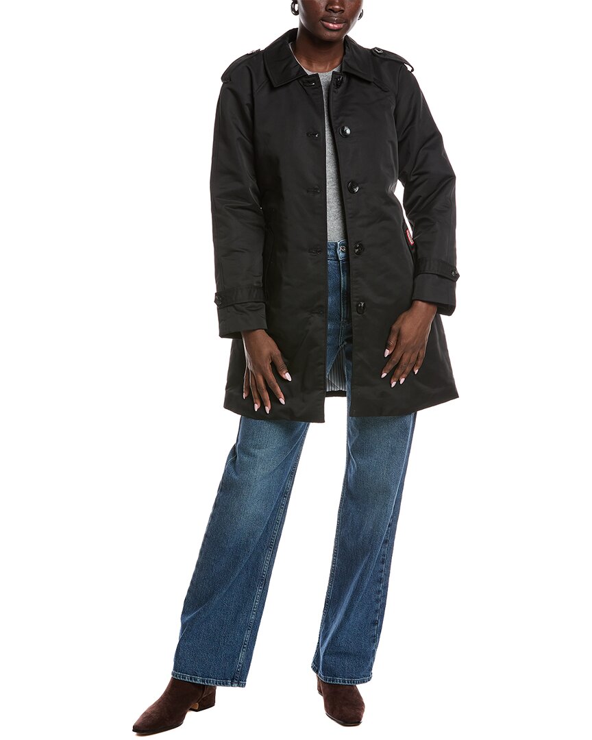 Hunter Trench Coat In Black