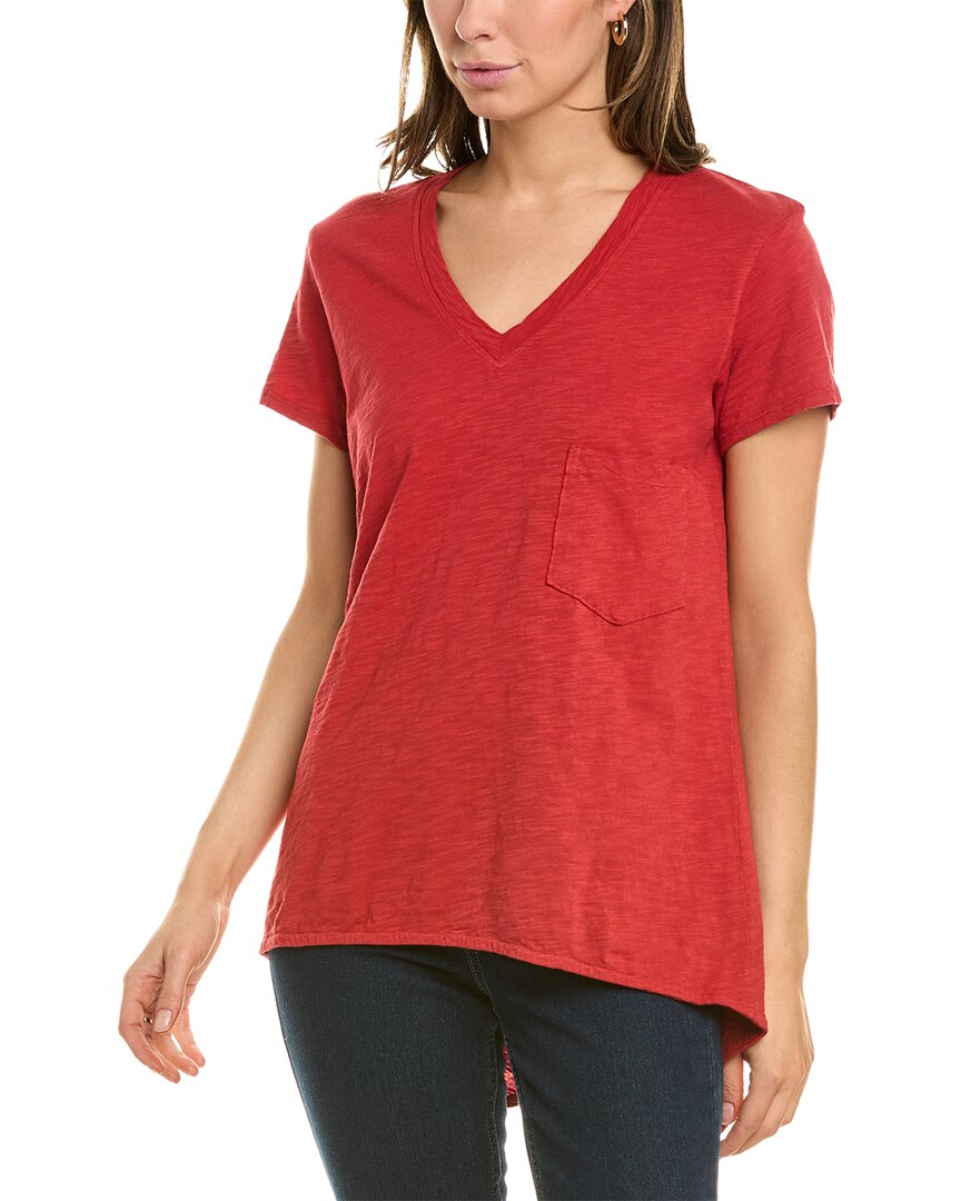 Shop Wilt Vintage V-neck T-shirt In Red
