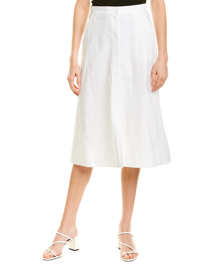 Image of A.L.C. Jayce Linen-Blend A-Line Skirt