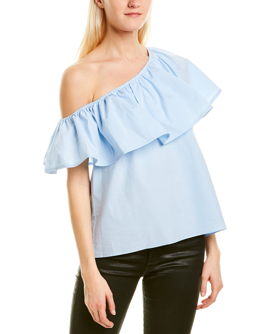 Image of A.L.C. One Shoulder Este Blouse