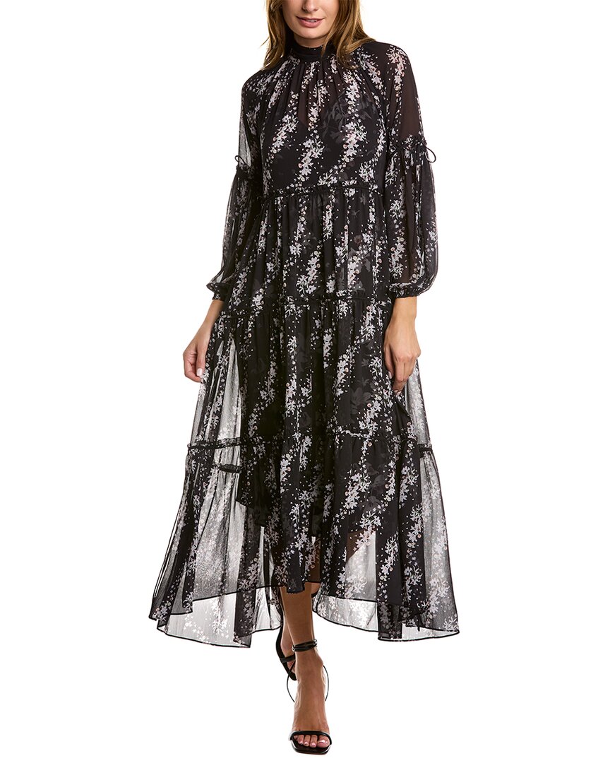 Allsaints Eimear Cultivar Maxi Dress In Black | ModeSens
