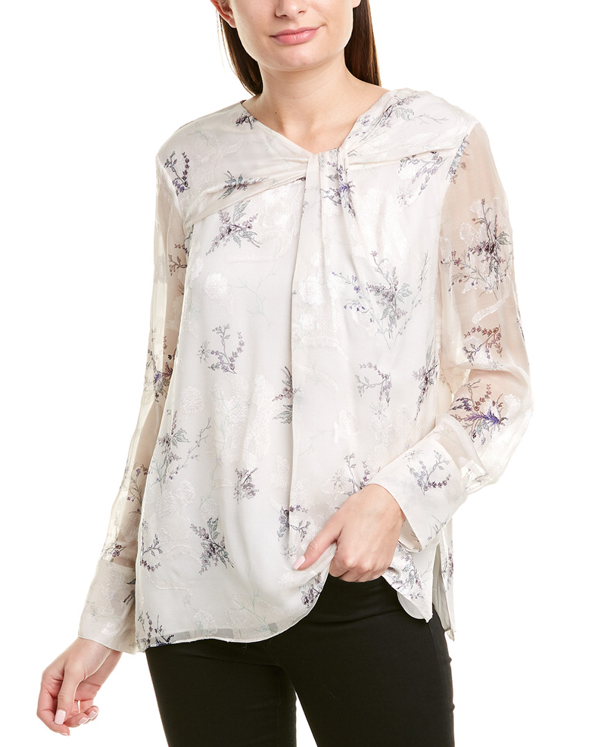 Jason Wu Jacquard Silk-Blend Blouse Women's | eBay