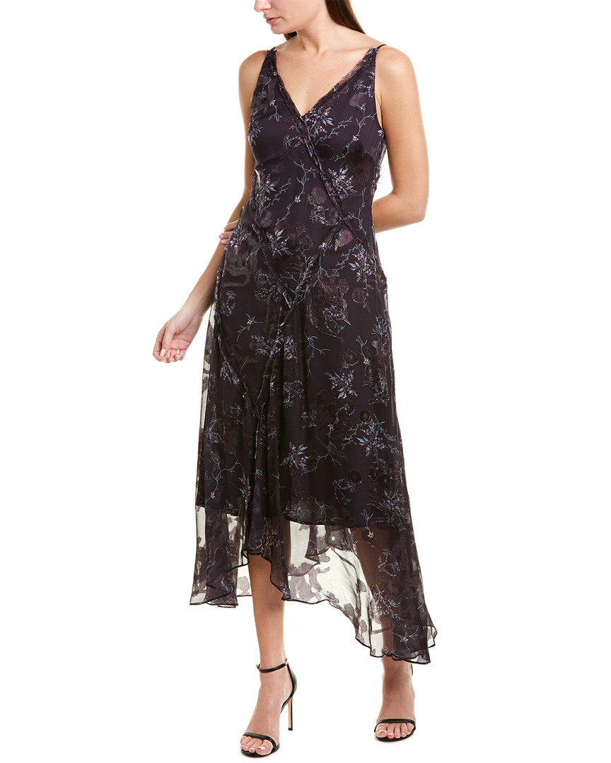 Image of Jason Wu Winter Floral Silk-Blend Maxi Dress
