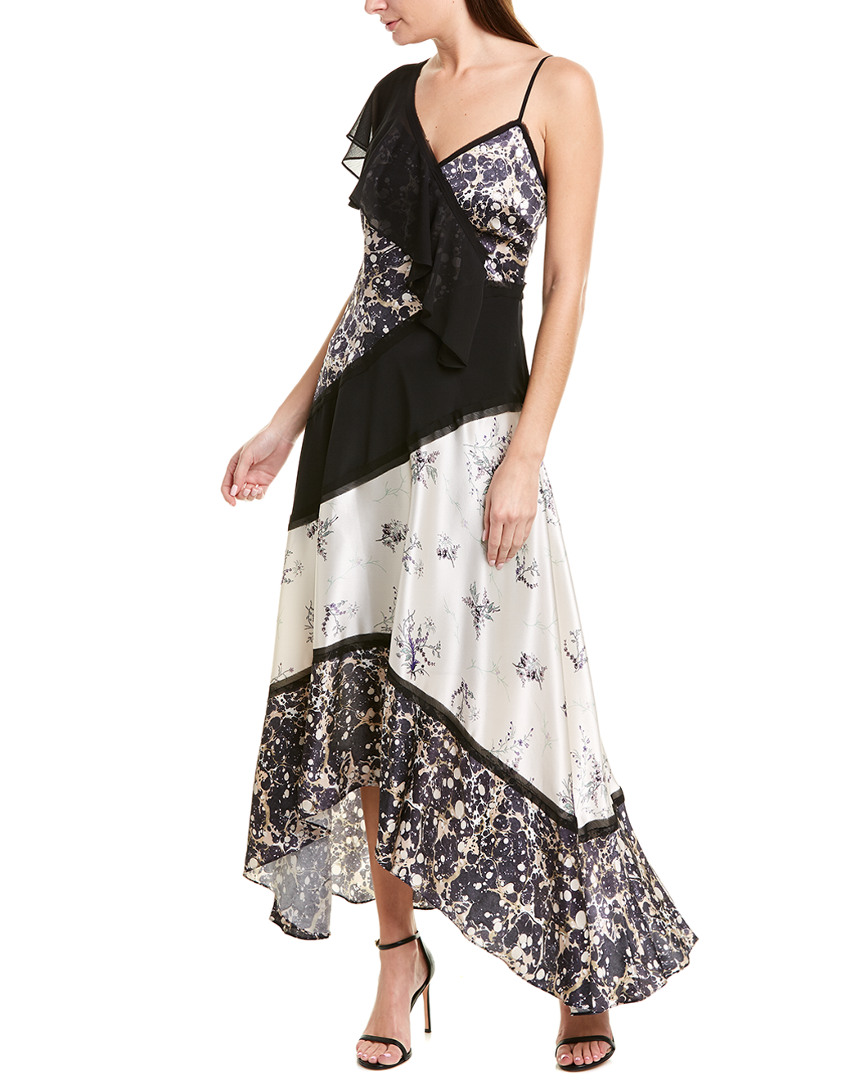 Image of Jason Wu Winter Floral Silk Maxi Dress