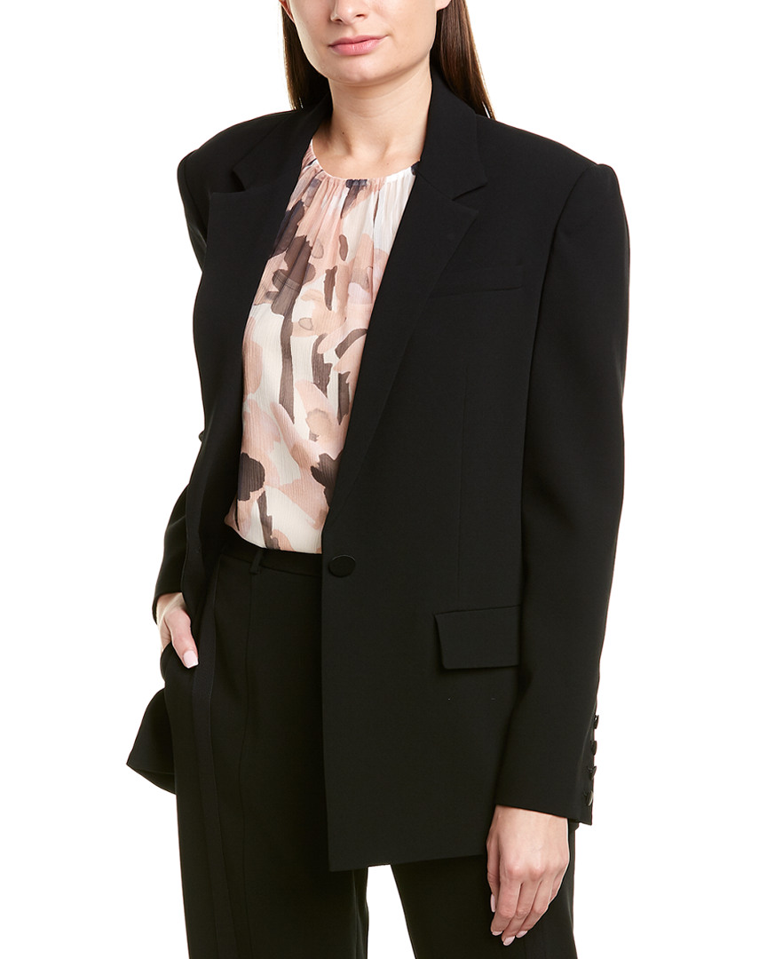 Image of Jason Wu Crepe Silk-Trim Blazer