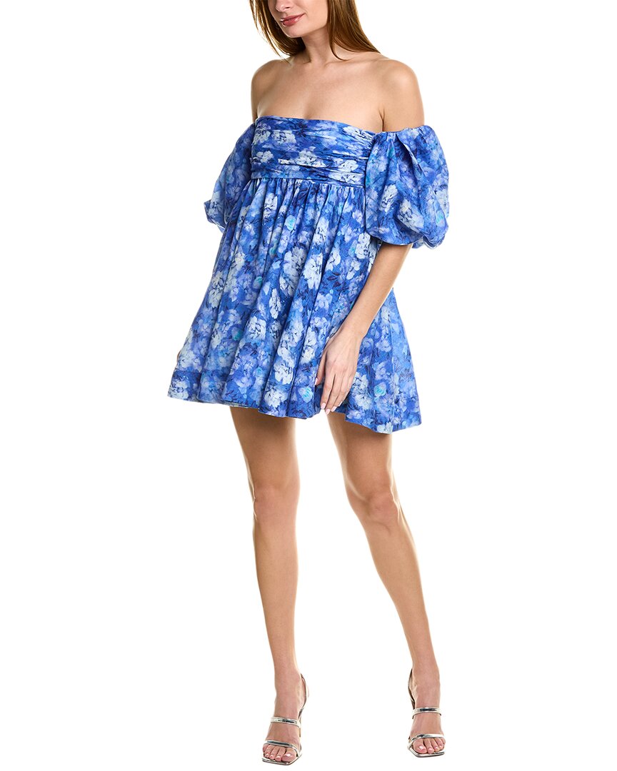 Bardot Kali Tuck Mini Dress In Blue