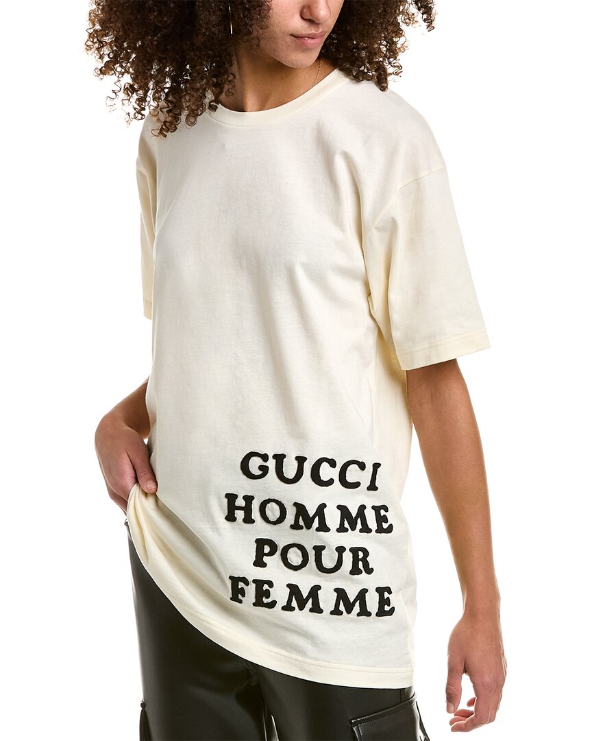 Shop Gucci Oversized T-shirt In White