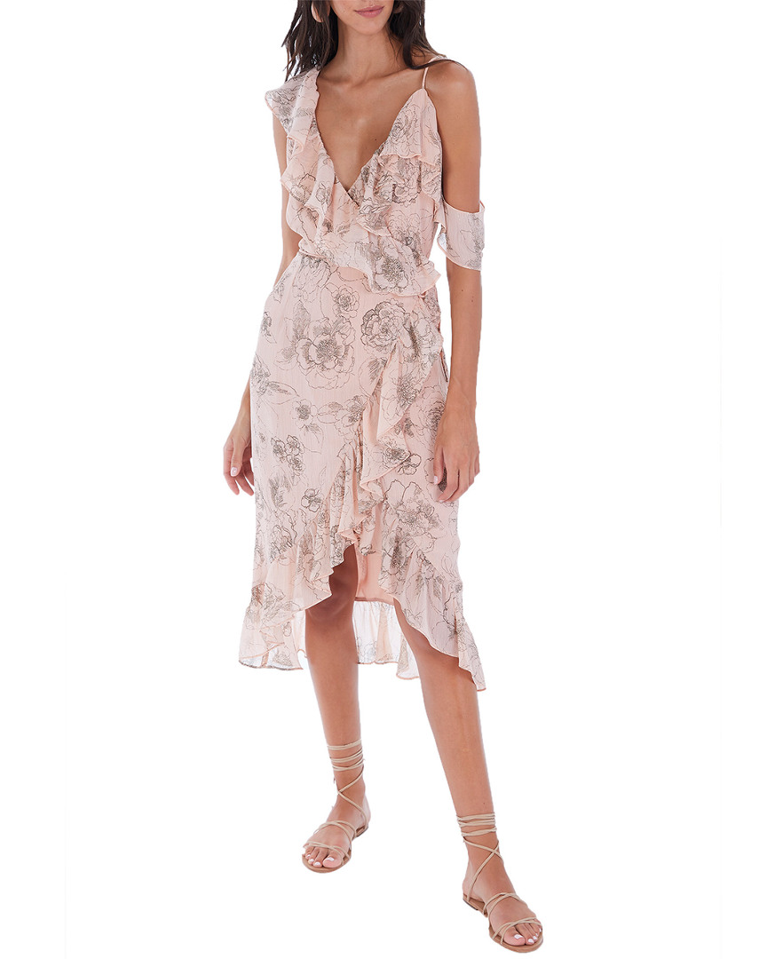 Image of ALLISON Floral Ruffle Wrap Dress
