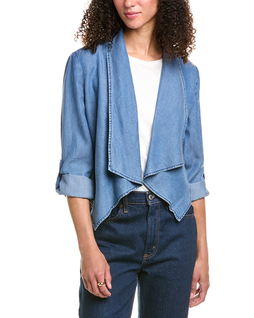 Stella + Lorenzo Wrap Top In Blue