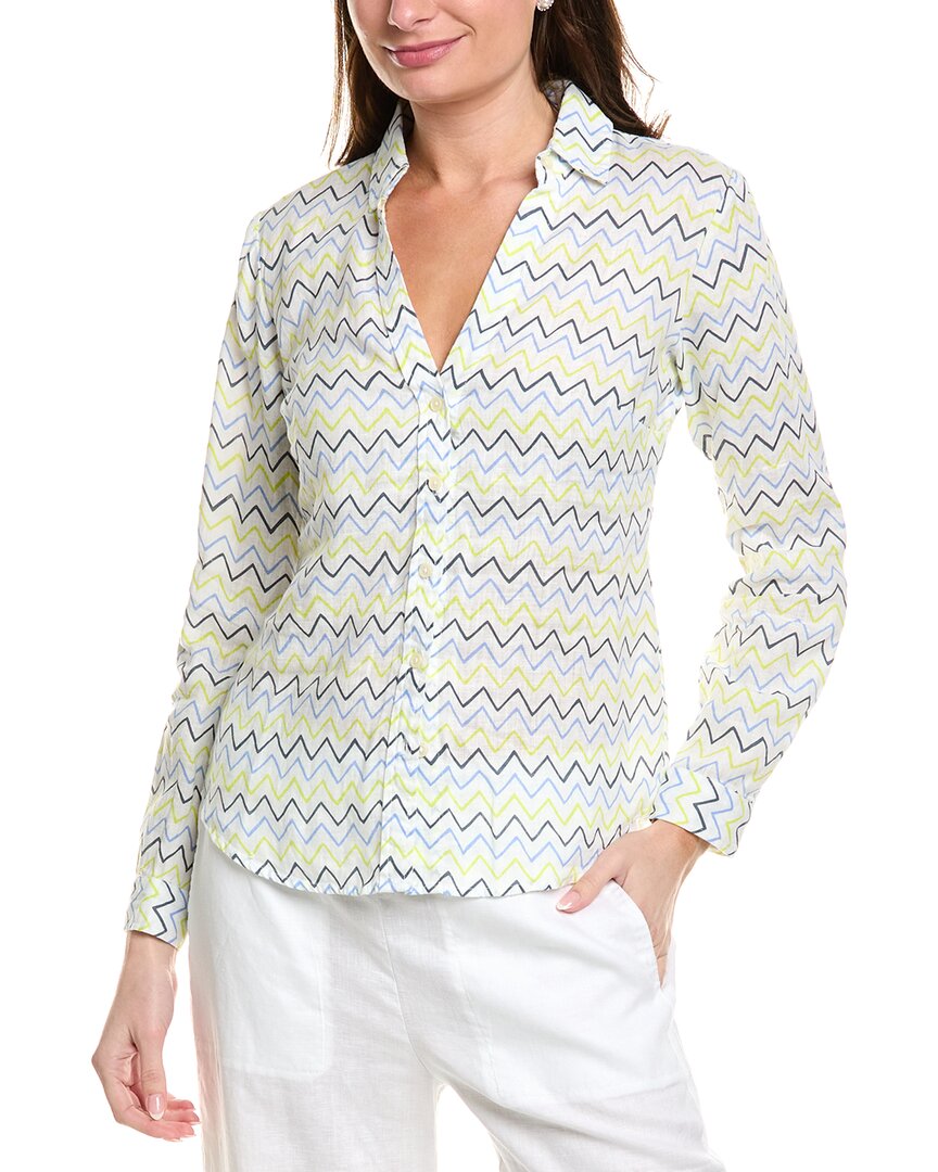 Hiho Twig Linen Top In White