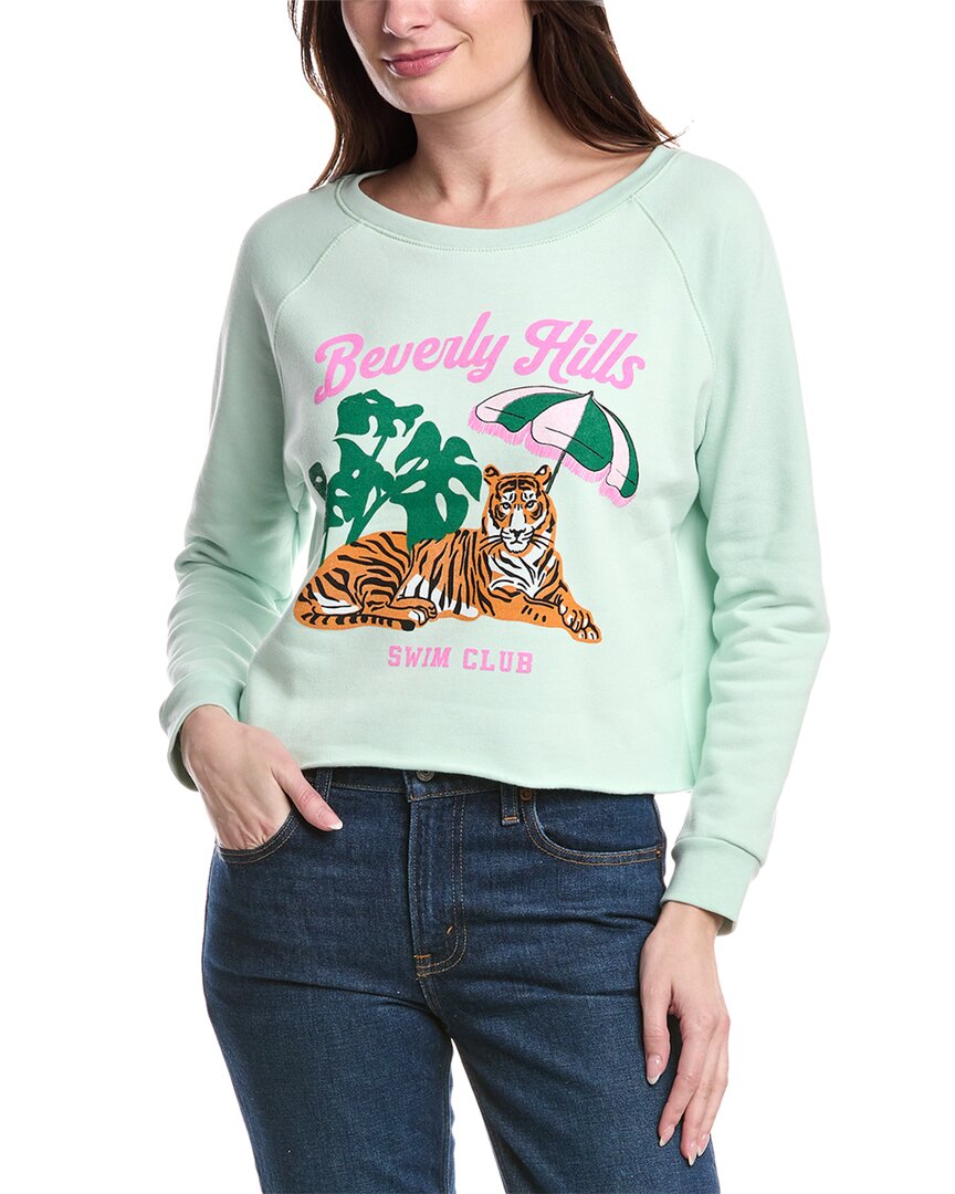Prince Peter Graphic Cropped Sweatshirt In Green