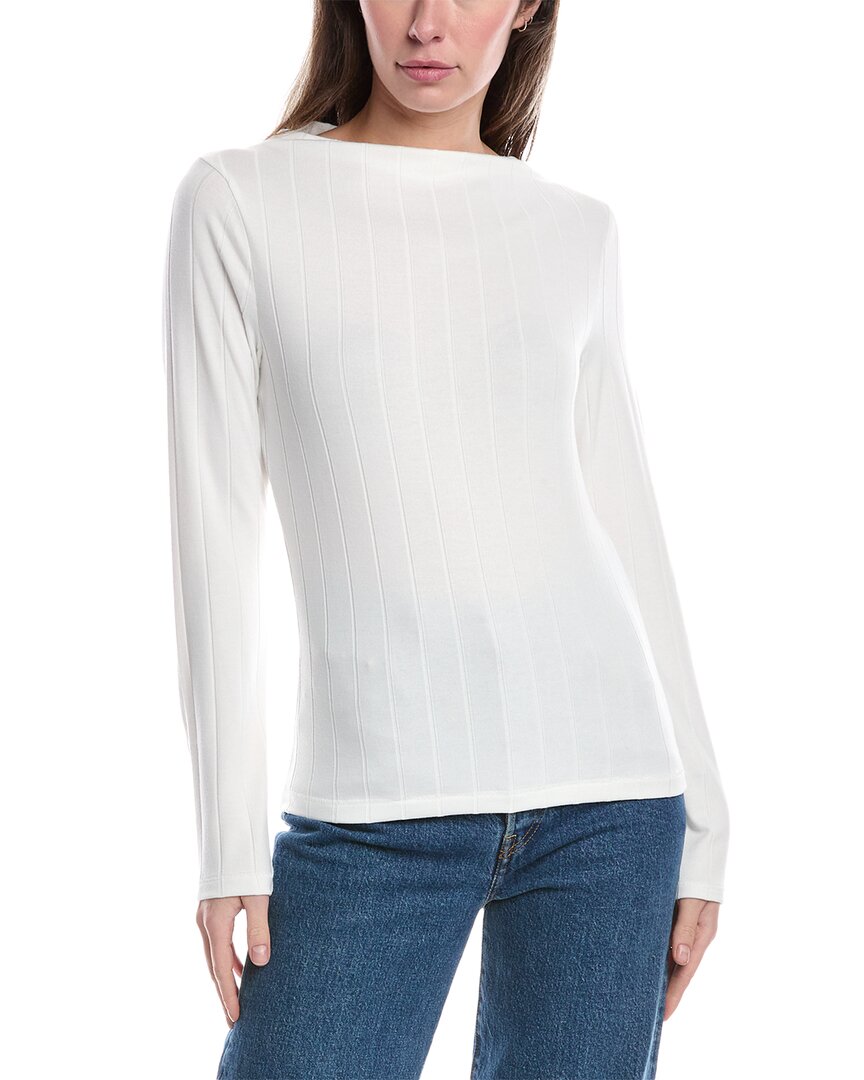 Rag & Bone Marie Wide Rib Top In White